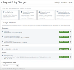 Request Policy Changes