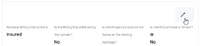Use the Edit button (pencil icon) below the Primary Insured contact details to change the Renewal Billing Instructions field.