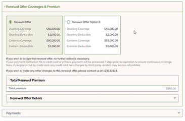 Make Renewal Payments