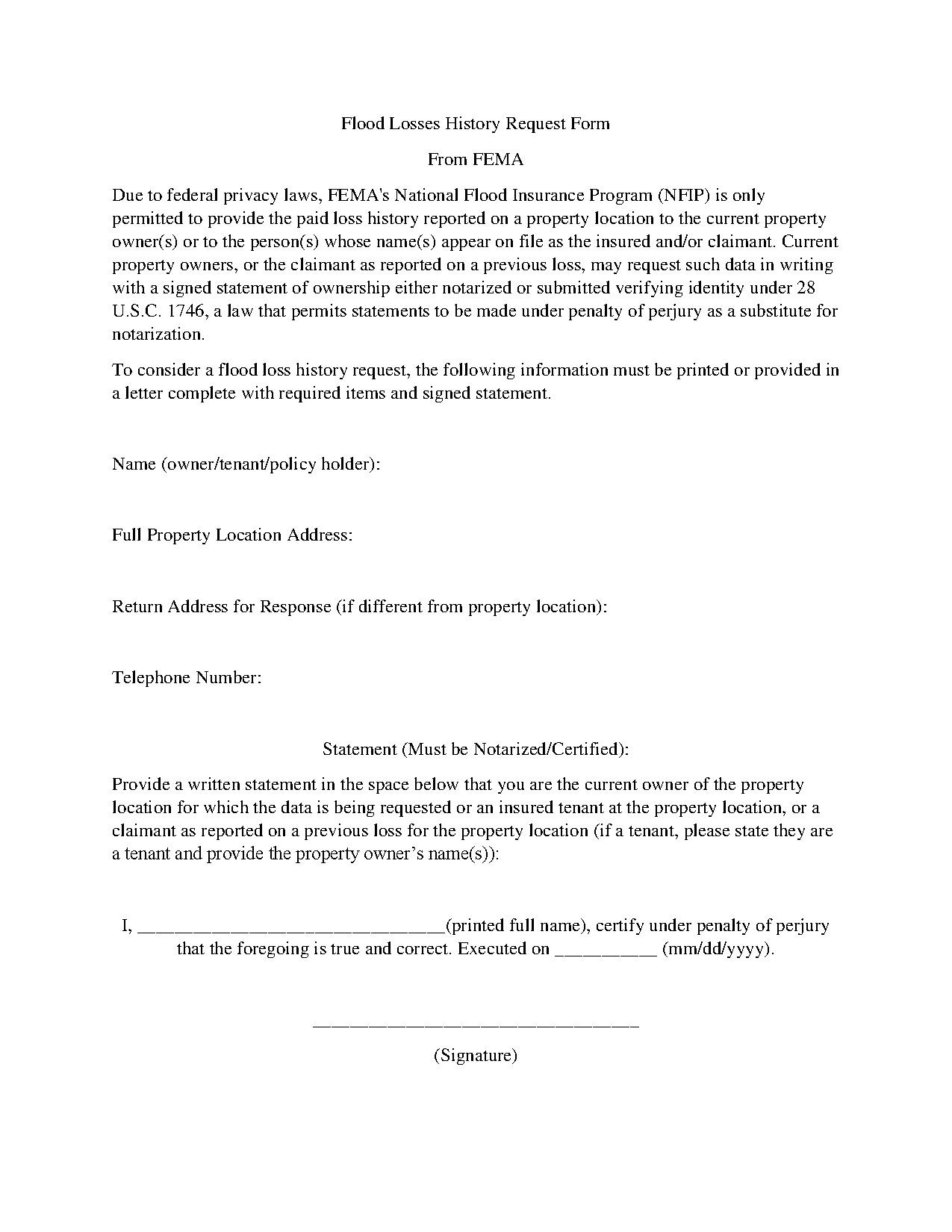 Use this blank form that was created by Monroe County, Florida